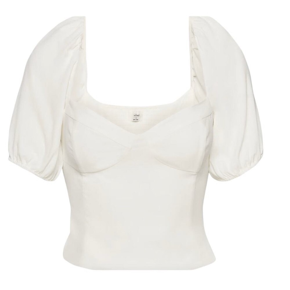 nwot Wilfred Novella short slv blouse viscose L